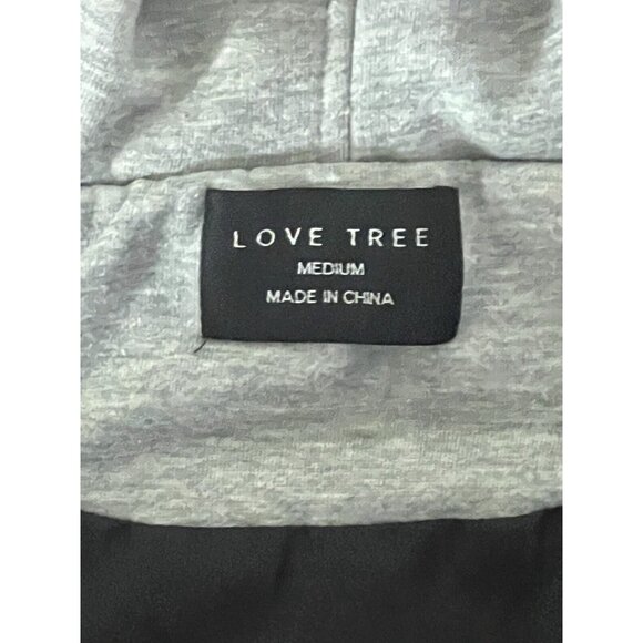 Love Tree Womens Vest Hoodie Puffer Style Quilted Black Size Medium - Picture 9 of 9